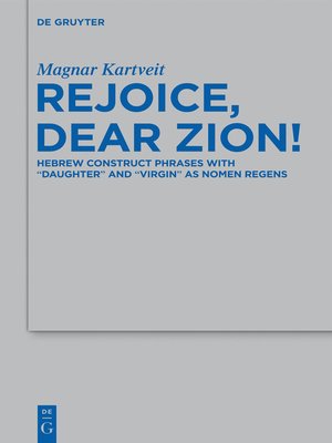 cover image of Rejoice, Dear Zion!